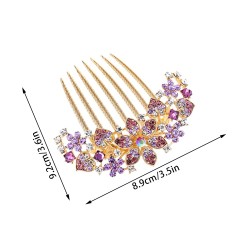 4 PCS Flower Floral Hair Combs Bridal Wedding Hair Side Combs Hair Accessories for Women